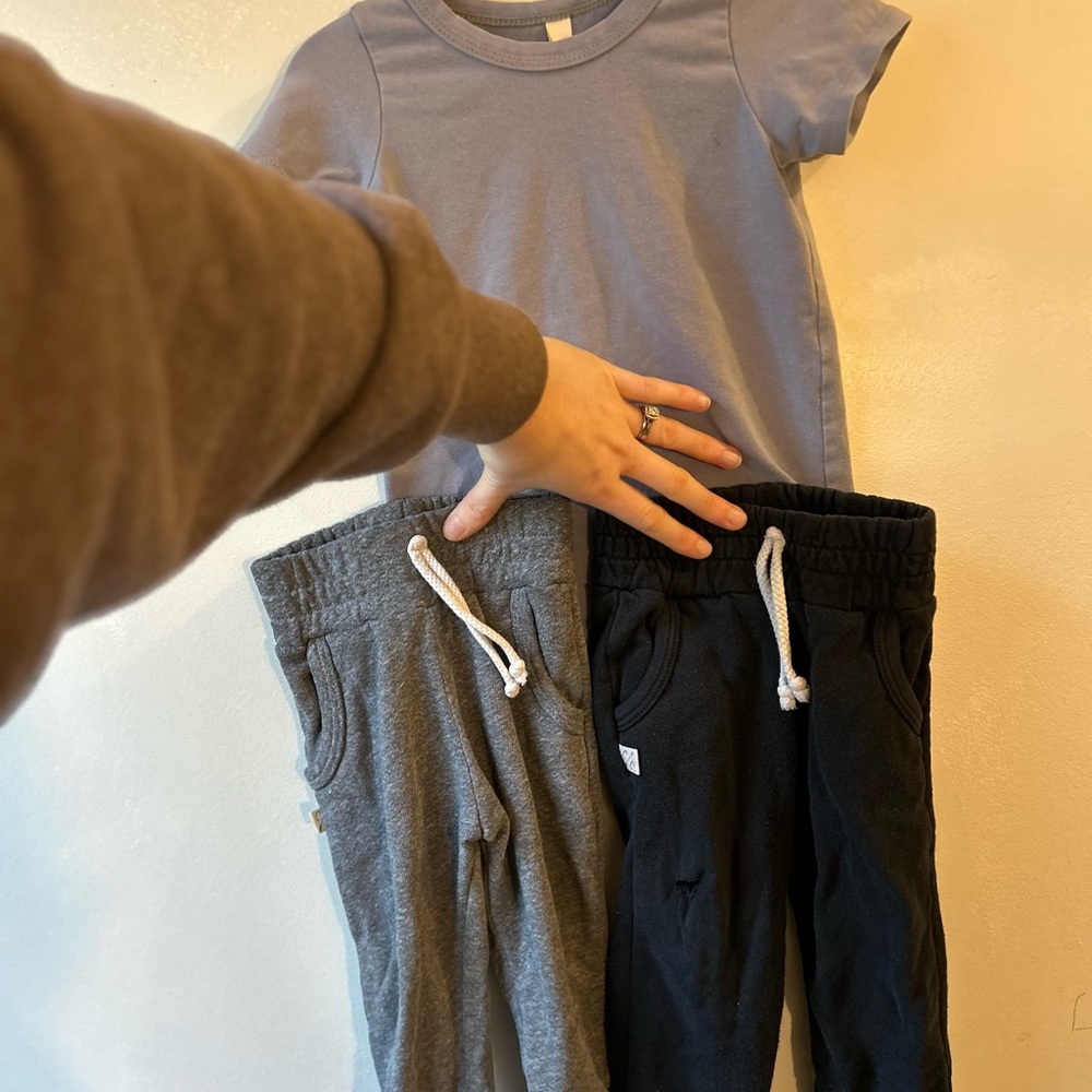 Stylish Kids Gray and Black Jogger Set